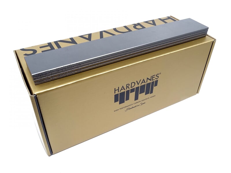 Paletas de grafito Hardvanes para BUSCH SD 1100 C sobre su caja