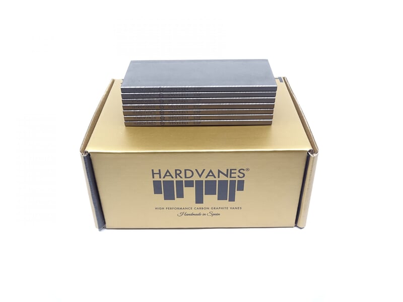 Paletas de grafito Hardvanes para BECKER, referencia 90135200007, sobre su caja
