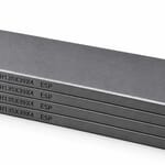 Kit de 4 paletas HARDVANES® de 135 × 39 × 4 mm, carbono-grafito con bisel, grabado a la izquierda y fondo blanco