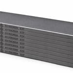 Kit de 8 paletas HARDVANES® de 170 × 39 × 4 mm, carbono-grafito con bisel, grabado a la izquierda y fondo blanco