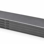 HARDVANES® H230405/4 — Kit de 4 paletas 230 × 40 × 5 mm con bisel fino y grabado a la izquierda del canto