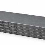 Kit HARDVANES® de 4 paletas idénticas de 239.5 × 45 × 3.8 mm, apiladas y alineadas sobre fondo blanco.