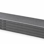 Kit de 4 paletas HARDVANES® de 260 × 52 × 5 mm, carbono-grafito con bisel, grabado a la izquierda y fondo blanco