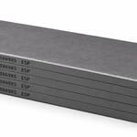 HARDVANES® H320695/5 — Kit de 5 paletas 320 × 69 × 5 mm con bisel fino y grabado a la izquierda del canto