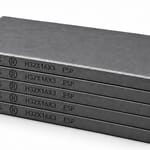 Kit HARDVANES® de 5 paletas idénticas de 32 × 16 × 3 mm, apiladas y alineadas sobre fondo blanco.