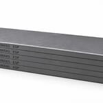 HARDVANES® H355655/5 — Kit de 5 paletas 355 × 65 × 5 mm de carbono-grafito con bisel y grabado H355X65X5 ESP a la izquierda del canto