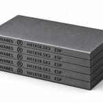 Kit HARDVANES® de 5 paletas idénticas de 41 × 18.5 × 3 mm, apiladas y alineadas sobre fondo blanco.