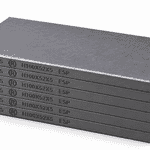 Kit de 6 paletas HARDVANES® de carbono-grafito de 100 × 52 × 5 mm con bisel y grabado H100X52X5 ESP a la izquierda