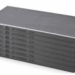 Kit de 7 paletas HARDVANES® de carbono-grafito, 115 × 49 × 4 mm por paleta, con grabado a la izquierda.