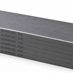Kit de 6 paletas HARDVANES® de carbono-grafito de 130 × 52 × 5 mm con bisel y grabado H130X52X5 ESP a la izquierda