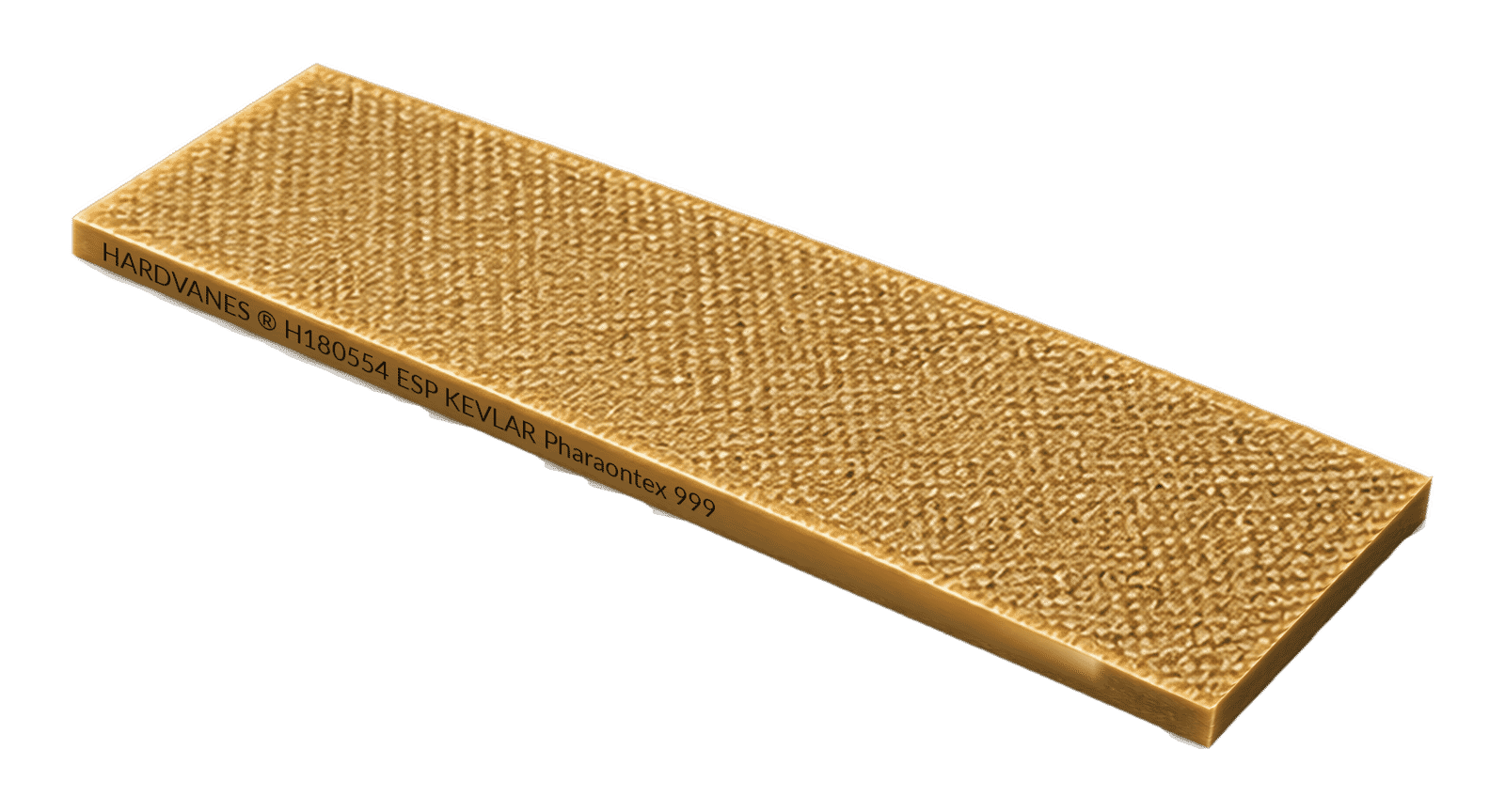 Hardvanes Kevlar Pharaontex 999 H180554 ESP individual vane with no grooves and technical edge marking