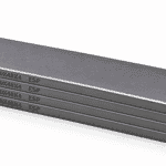 Kit de 4 paletas HARDVANES® de carbono-grafito de 240 × 48 × 4 mm con bisel y grabado H240X48X4 ESP a la izquierda